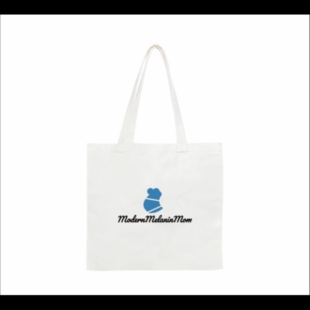 Modern Melanin Mom logo tote